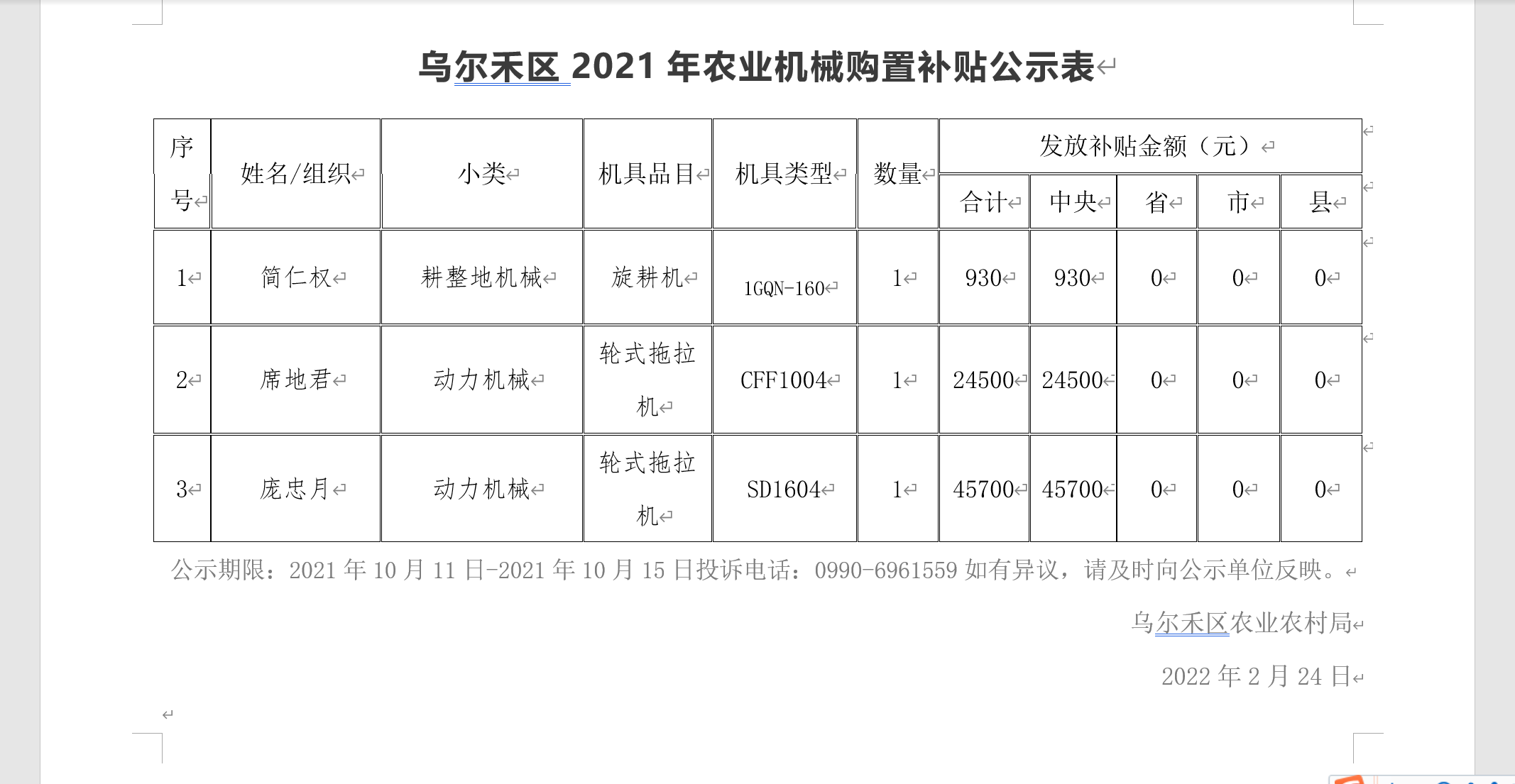 乌尔禾区2021年农业机械购置补贴公示表.jpg